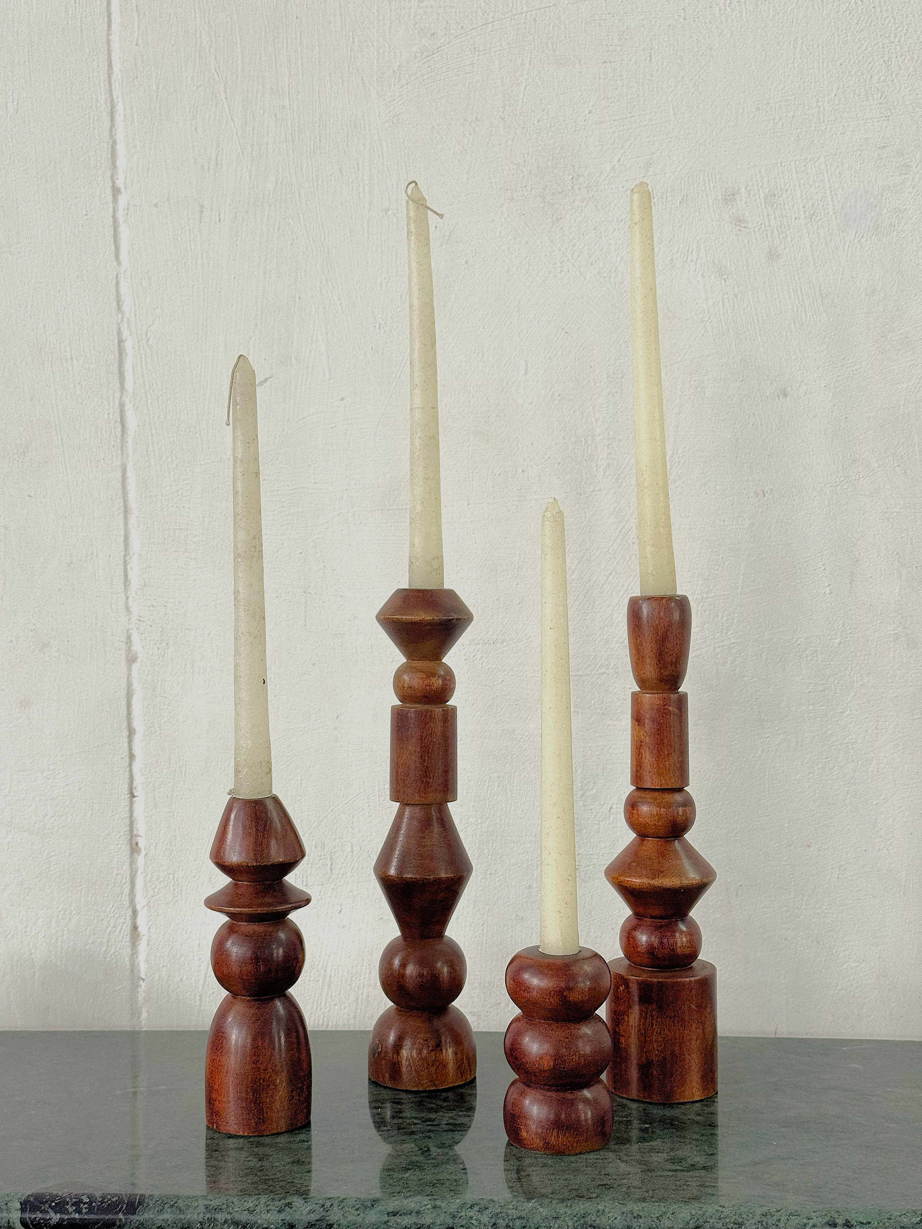 Totem Candle Holders Set of 4