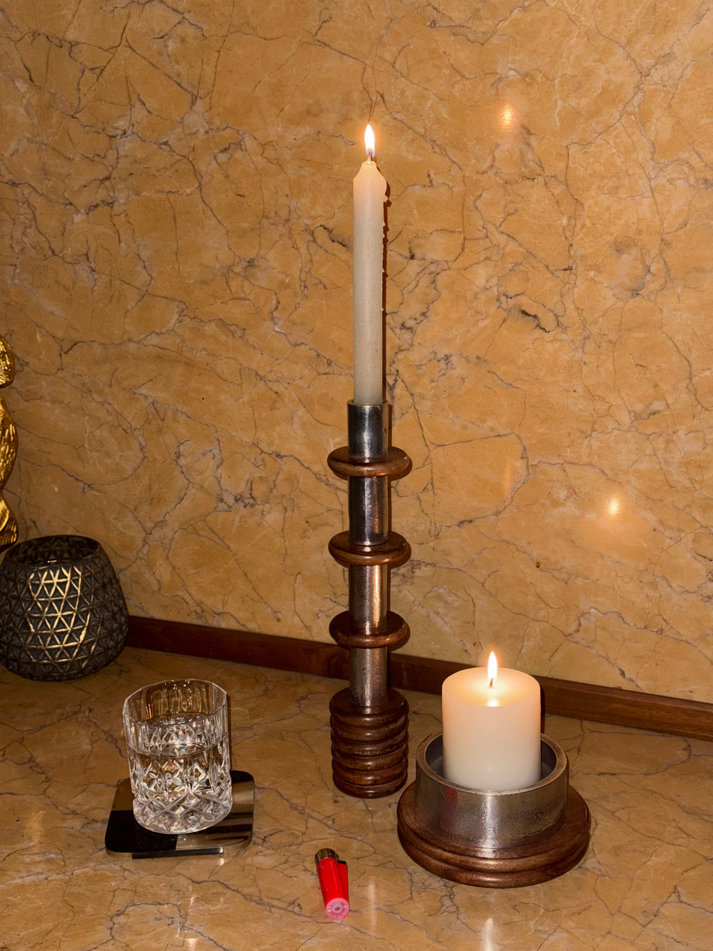 Tron Candle Holder Set of 5