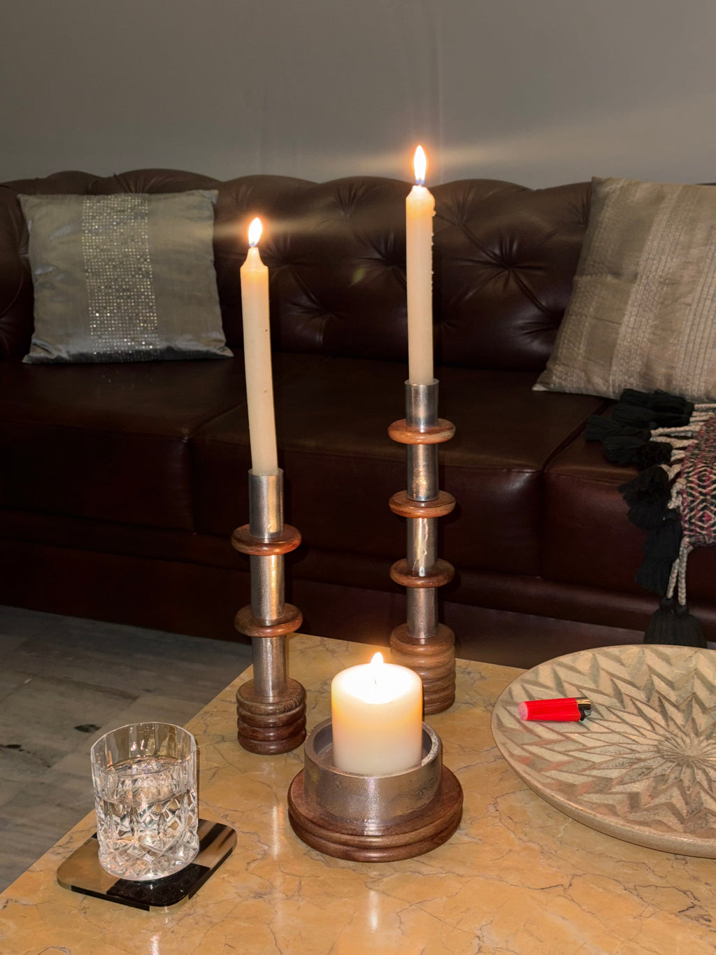 Tron Candle Holder Set of 5