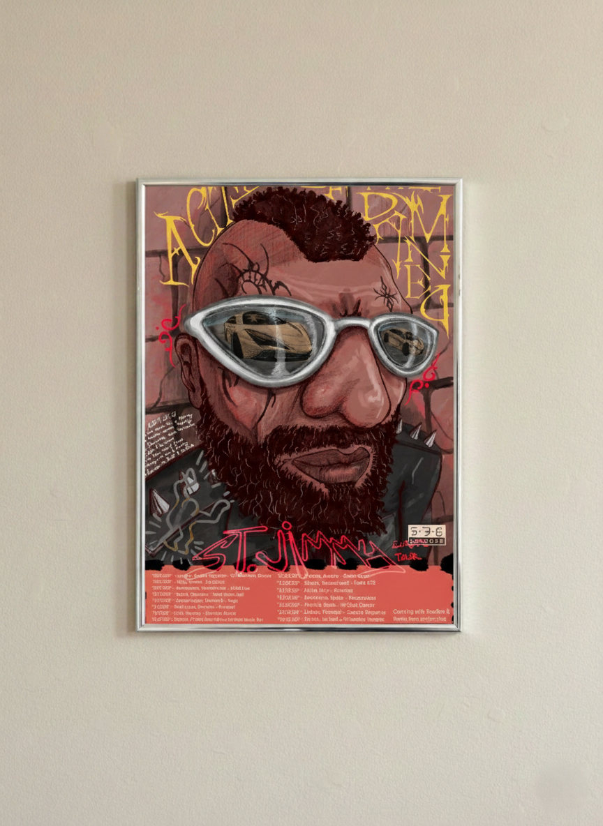 A City of the Damned Europe Tour Framed Artwork