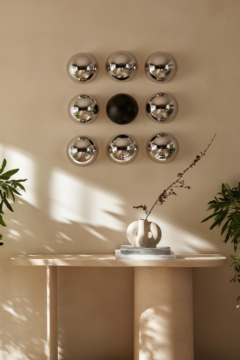 Infinite Grid Wall Decor Set of 9